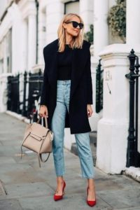 Dzins i stikle Jeans and high heels
